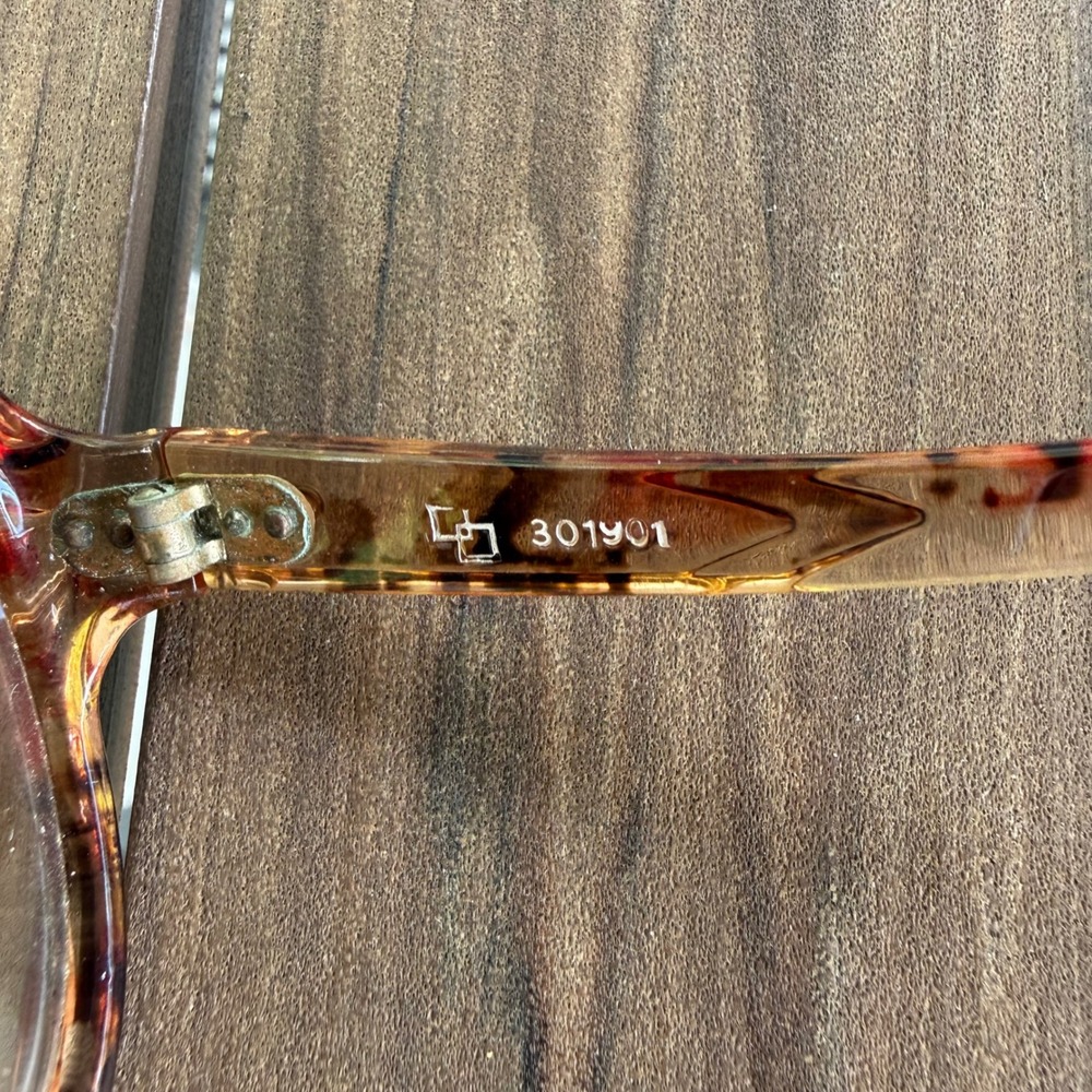 Vintage Italy Oversized Round Tortoiseshell Sunglasses Brown Gradient 301901 - Picture 4 of 6